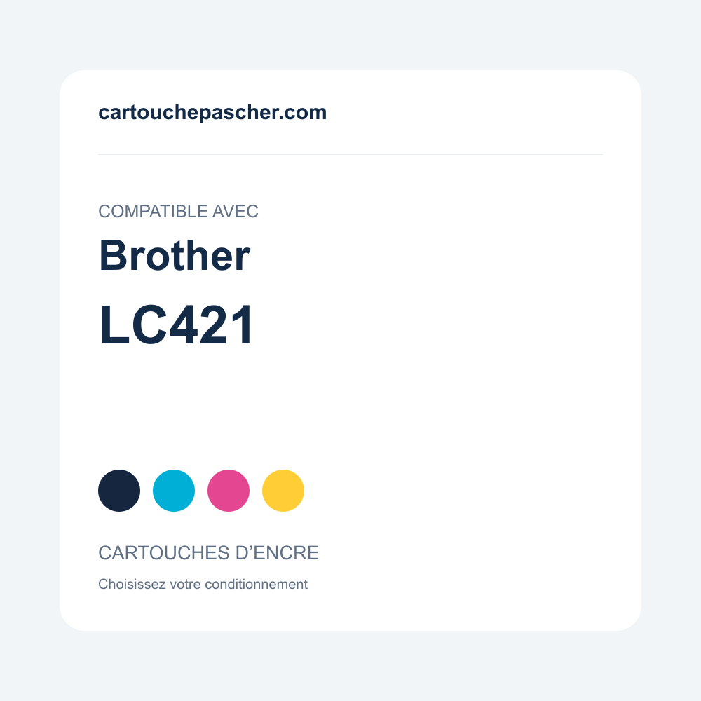 Référence Cartouches compatibles Brother LC421 — cartouchepascher.com