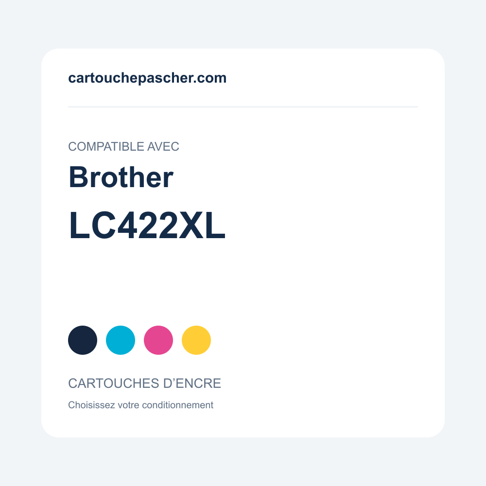 Référence Cartouches compatibles Brother LC422XL — cartouchepascher.com