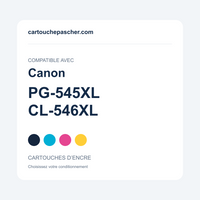 Référence Cartouches compatibles Canon PG-545XL / CL-546XL — cartouchepascher.com