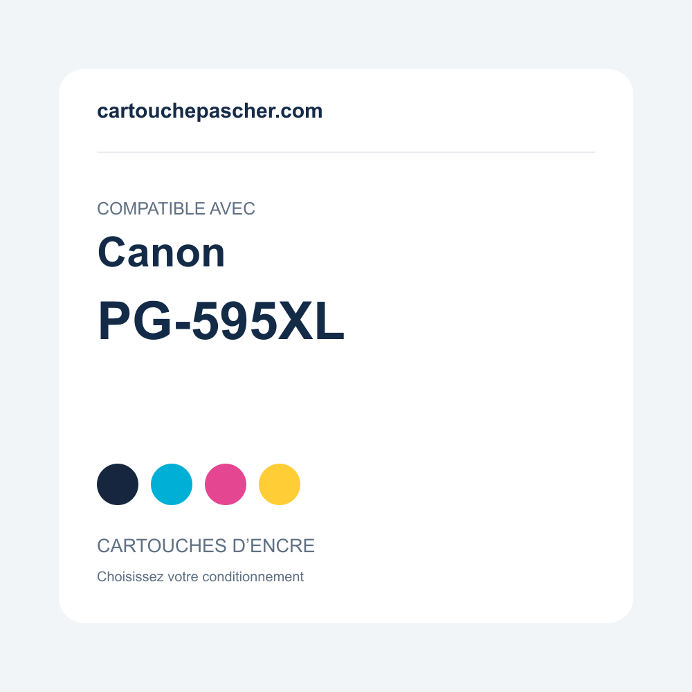Référence Cartouches compatibles Canon PG-595XL — cartouchepascher.com