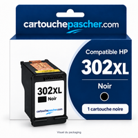 Visuel du packaging cartouchepascher.com — HP 302XL noir