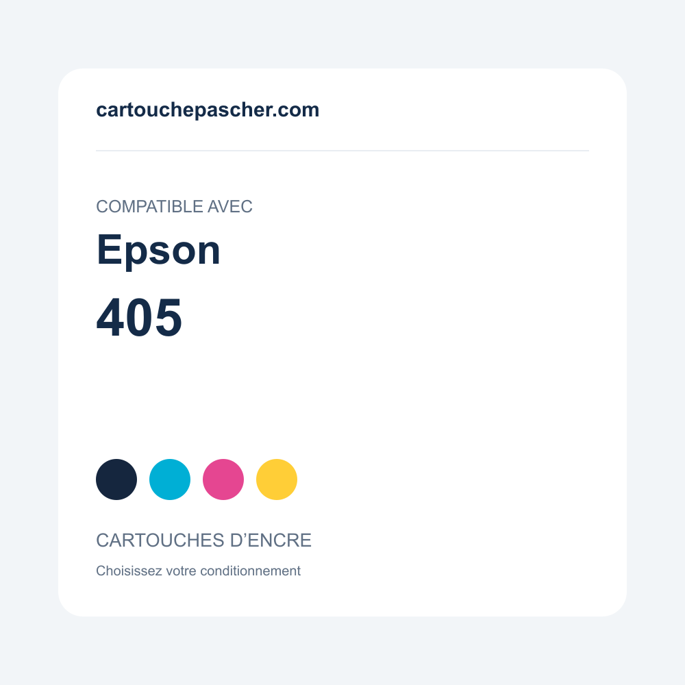 Référence Cartouches compatibles Epson 405 — cartouchepascher.com