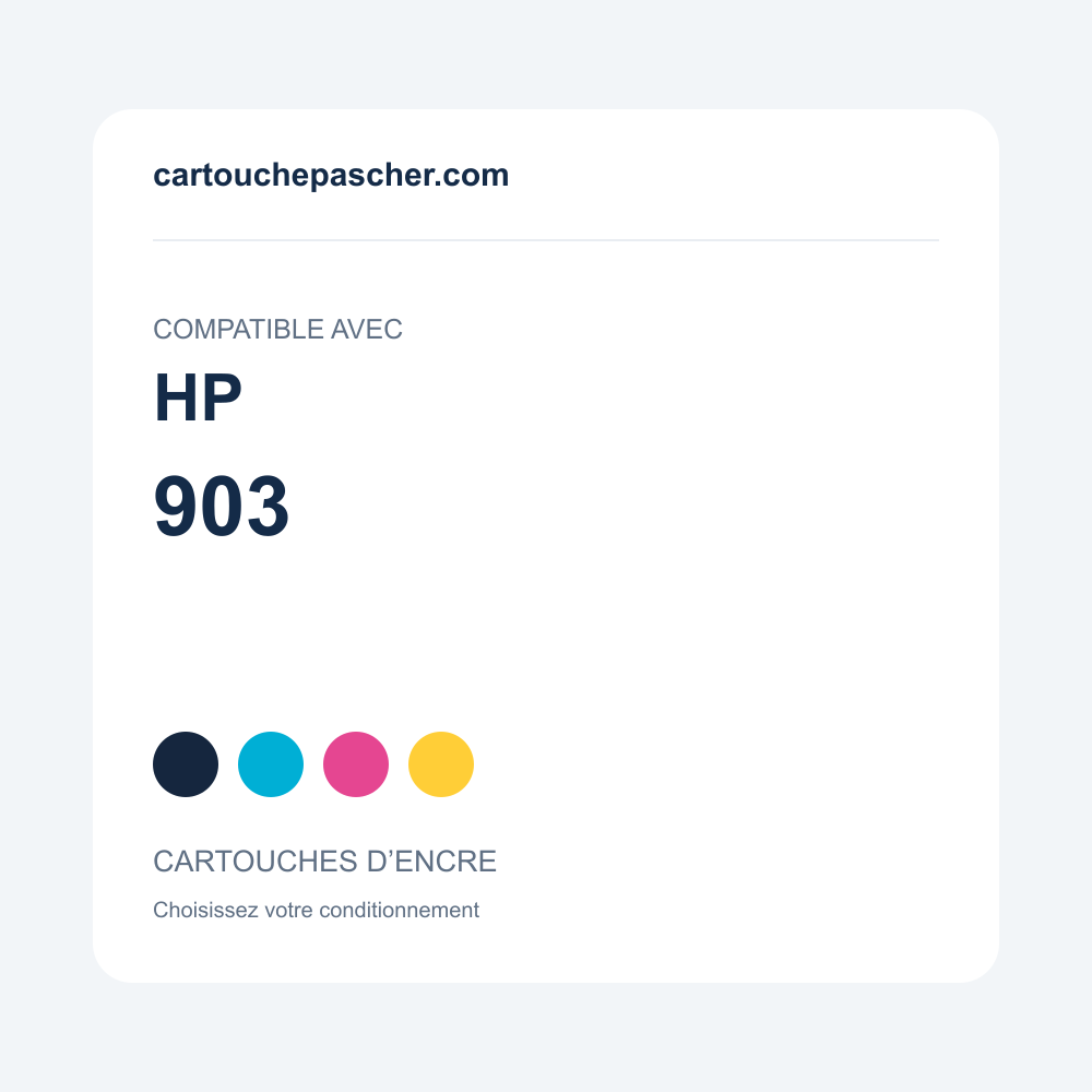 Référence Cartouches compatibles HP 903 — cartouchepascher.com