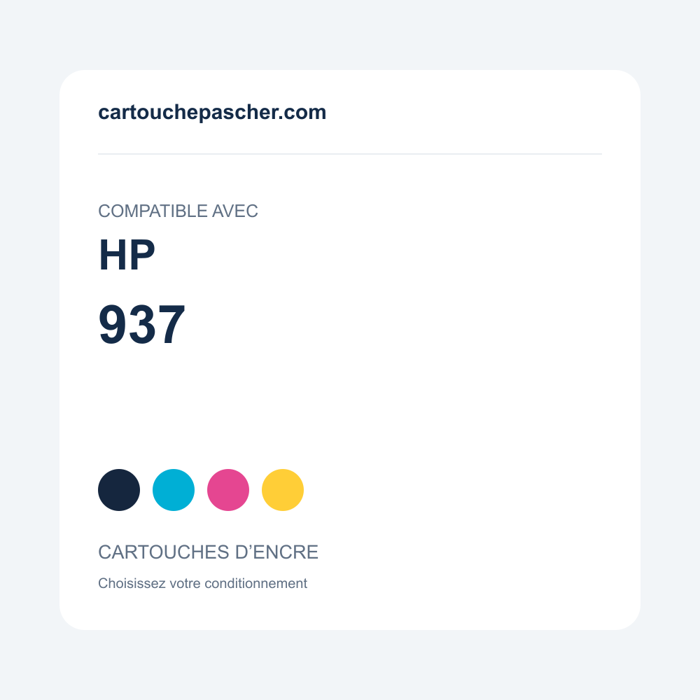 Référence Cartouches compatibles HP 937 — cartouchepascher.com