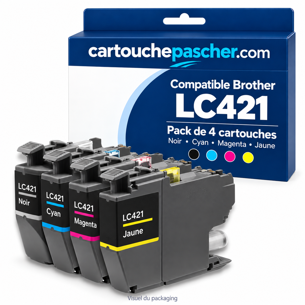 Cartouchepascher.com — brother-lc421 — visuel du packaging