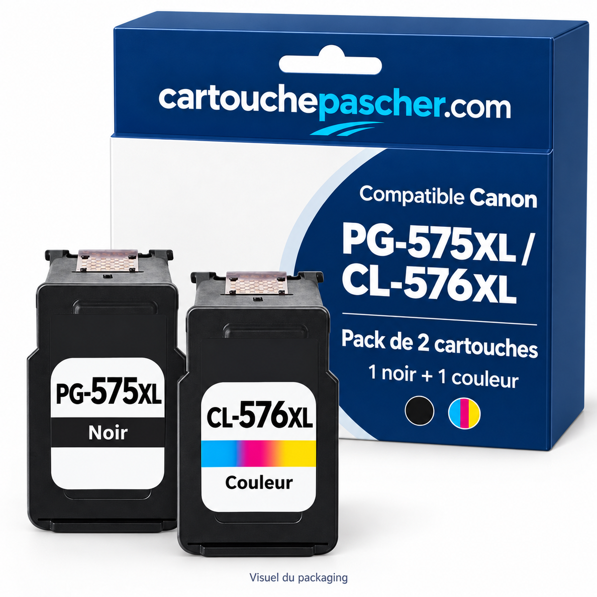 Cartouchepascher.com — canon-pg-575xl-cl-576xl — visuel du packaging